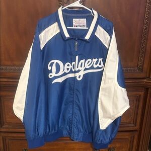 Majestic Dodgers Blue and White Jacket